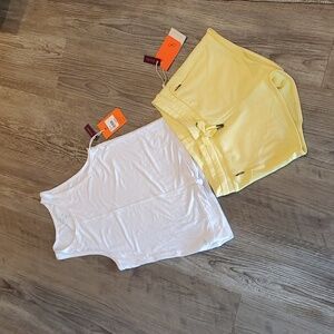 Freely Tank Top & Shorts Matching Set Size Large